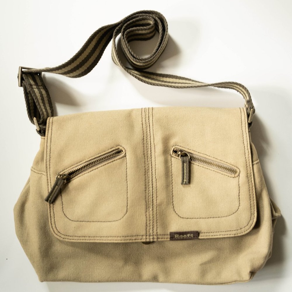 Tan Canvas messenger bag